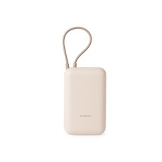 샤오미 22.5W 보조배터리 10000mAh 케이블 일체형 멀티단자, P15ZM, 베이지 P15ZM, 베이지