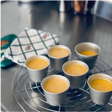 遠藤孝 日本製 18-8 不鏽鋼布丁杯 100ml, 1個, 1個