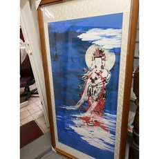 京綸 觀音菩薩複製畫 含框 觀自在菩薩 居家佛堂裝飾 藝術掛畫