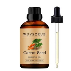 Wuvezrub Juniper 베리 에센셜 오일 아로마테라피 디퓨저용 30ML 순수 및 천연 에센셜 오일 - 주니퍼 베리 / 30ml (1액량 온스), 당근 씨앗, 2액량 온스 (1병)