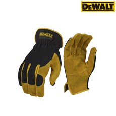 디월트 하이브리드 퍼포먼스 가죽 장갑 DPG216M DPG216L M L 소가죽 스판덱스 현장용, 1개
