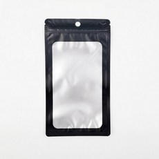 어린이집 구디백 고급 포장용 블랙 반투명 컬러 지퍼백(10cm X 18cm) 대량 주문 단체 유치원 초등 생일 답례품 돌잔치