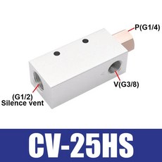 공압식 진공 발생기 CV10HS CV20HS CV25HS 흡입컵 음압 제어 밸브, Only CV-25HS