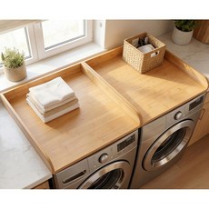 세탁기 상판 27.5x54인치 대나무 선반