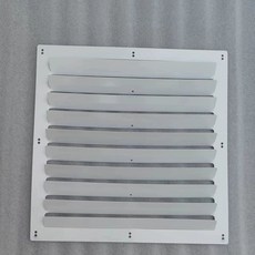 실외기 앞 방향 커버 바람 그릴 전환 통풍구 루버 에어가이드 패널 창, 1, G. 화이트 사각 63x63