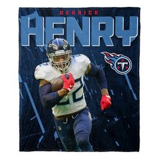 NORTHWEST NFL 테네시 타이탄스 데릭 헨리 실크 터치 담요 팀 색상 127 x 152.4cm(50 x 60인치), NORTHWEST NFL 테네시 타이탄스 데릭 헨리 실
