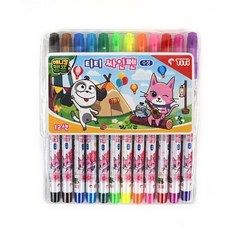 키드아이템 12색수성싸인펜(티티) 신학기 학용품 준비물 완구, 단품