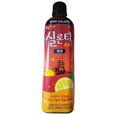 롯데 홍차의 꿈 실론티 레몬 제로, 500ml