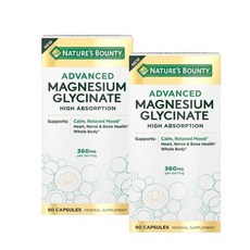 네이처스 바운티 마그네슘 글리시네이트 Nature's Bounty Magnesium Glycinate, 90정, 2개