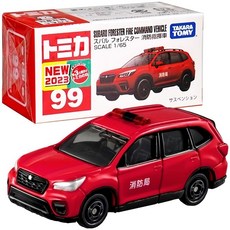 TOMICA 多美小汽車 99 SUBARU 速霸陸 Forester 消防指揮車 (2023 NEW), 紅色, 1個