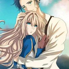 스터드드 바이올렛 에버가든 애니메이션 레트로 페인팅 프린트 거실용 벽장식 그림, 10. E23