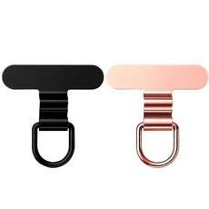 미니 스테인리스 스틸 휴대폰 테더 범용 무소음 충전 초박형 패치 클립 가스켓 포트 랜야드, 기타, xed A