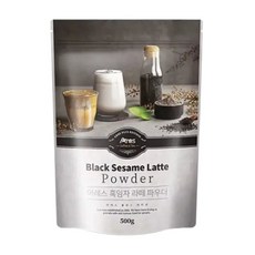 (파우더 500g) 흑임자라떼/라떼/부드러운/인스턴트/믹스/홈카페/식후/다과용/오피스용/회사용/학교용/사무, 500g, 1개입, 1개