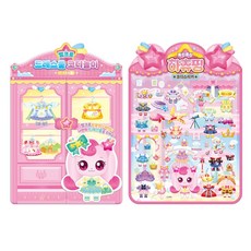 슈팅스타 캐치티니핑 하츄핑 드레스룸 코디놀이 +폭신 코디스티커 세트, 1개