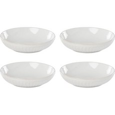 레녹스 895708 프렌치 펄 그루브 파스타 그릇 4개 세트, Pasta Bowls/ Set of 4