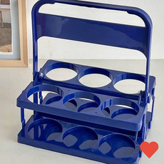 캐리어 데일리 커피 음료수 디자인 캠핑 다용도, 1개, 블루