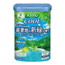 의약외품 바스크린쿨 피서지의 신록의 향기 쿨 타입 입욕제 피서지의 신록 향기 입욕제 온화한 하늘색(투명 타입)의 따뜻한 물빛 입욕제 600그램(x1)