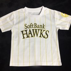 日本職棒 軟銀鷹隊 球衣款 大童T恤（100.120.140cm)