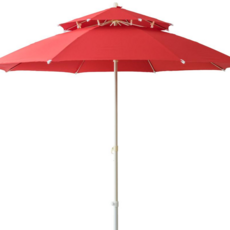 야외 테이블 방부 방수 접이식 야외테이블 의자 세트 원목 정원 마당 탁자 파라솔 별매, 05.파라솔 레드