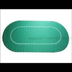imperial crown 皇朝 遊戲墊, 10人位德州撲克橡膠桌布臺墊桌面布90180釐米配背袋, 1個