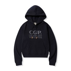브랜드정품 코드그라피 CGP (우먼) 스퀘어 로고 후디_다크네이비 337517