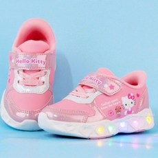 키즈 초등학생 LED 귀여운 캐릭터 운동화 신발 핑크