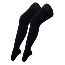 메디지아 의료용 허벅지 발트임 압박스타킹 압박밴드 블랙, 허벅지형, 1세트