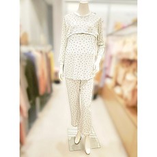 마더피아 와코루 임신전후 곰돌이 수유이지웨어 면 잠옷세트 RTO1007T+RBO1007B MT 2832790