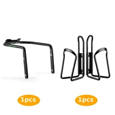 X Autohaux 자전거 알루미늄 합금 물병 케이지 홀더 어댑터 자전거 MTB 주전자 랙 마운트 브래킷 자전거 액세서리, 짜개진 조각 1set, 1개