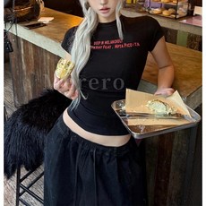 Merero 레저스포츠복 댄스복 상의 라운드 루즈핏 반팔 티셔츠 점프조끼 남녀공용 힙합댄스복 에어로빅복 공연복 단체공연복