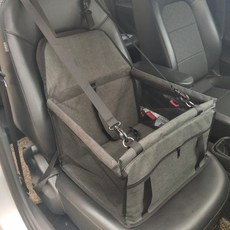 台灣製 狗狗汽車安全座椅 副駕駛座寵物安全座 防水耐磨PVC磨砂升級款寵物車載包 寵物旅行袋, PVC磨砂升級款軍綠, 1個