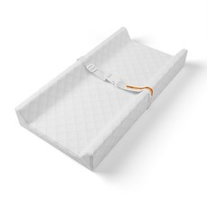 DFMEI 壓縮款CPC嬰兒換尿布墊海棉護理換衣臺寶寶按摩撫觸墊防水, 1個, 92000B白色換尿布墊(壓縮款)