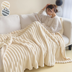 NUNUHANA 사무실 무릎 담요 2종세트 보드라운 극세사 고온도 보온
