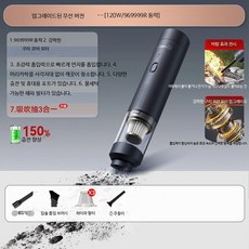 차량용 무선 청소기 소형 핸디 자동차 내부 청소기 강력 흡입, 969999R강력흡입무선고속충전필터3개, 단일 모델