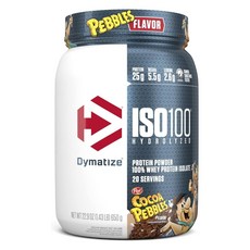 Dymatize ISO100乳清蛋白粉 可可脆片口味, 650g, 1罐