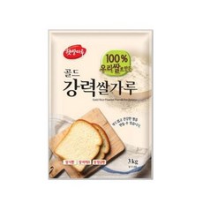 골드강력쌀가루 국산쌀 3kg, 1세트