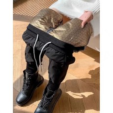 남녀공용 패딩바지 겨울 방한복 기모 조거 팬츠 카고 일자형 낚시 캠핑 작업복 방수 퀼팅 밴딩 하의