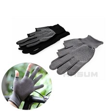 엄지 검지 오픈 장갑 스마트폰터치, 그레이, 1개