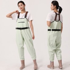 파스텔 여성 가슴장화 갯벌 체험 낚시 해루질 바지 장화