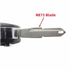 푸조 206 307 시트로엥 C2용 OEM 교체 키 케이스 2버튼 플립 접이식 리모컨 쉘, 01 NE72 Blade, 01 No Logo