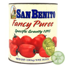 푸드올마켓_ 산베니토 팬시 토마토 퓨레 2.98kg, 1개
