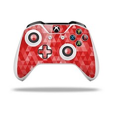 XBOX One SX 컨트롤러와 호환되는 WraptorSkinz 데칼 비닐 스킨 랩 - 트라이앵글 모자이크 레드컨트롤러 미포함, XBOX One SX 컨트롤러와 호환되는 Wraptor