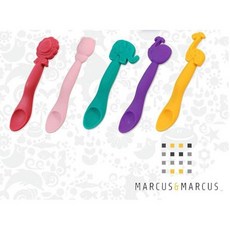 MARCUS & MARCUS 動物樂園矽膠餵食湯匙, 1個, 鯨魚