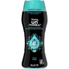 다우니 언스토퍼블 인 워시 향기 부스터 비즈 다양한향 세탁 냄새 방지, Fresh, 5.7 Ounce (Pack of 1)