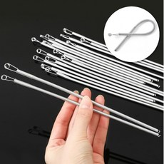 고무줄바늘 줄끼우기 바늘 스레딩 도구 후드끈 바지허리끈 끼우개 끼우기바늘, 1개, 상세페이지 참조