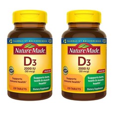 네이처메이드 비타민 D3 2000IU 50mcg 100정, 2개