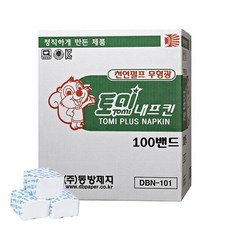 토미 일회용 대용량 냅킨 100매 100개입 10000장 천연펄프 무형광 리필 식당 음식점, 1개