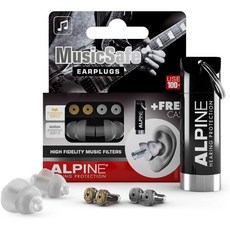 알파인 뮤직세이프 뮤지션 귀마개 청력보호 음악용 이어플러그, 1쌍, 1세트