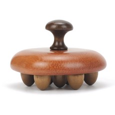 頭皮按摩梳 全身SPA按摩 舒緩放鬆, 龍鳳檀木手持式9齒經絡刷, 1個