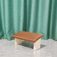 원목 기도의자 명상 의자 무릎 장궤틀 좌식, 브라운, 1개